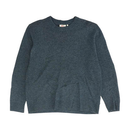 Gray Solid Pullover Sweater