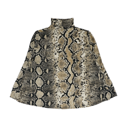 Tan Animal Print Blouse