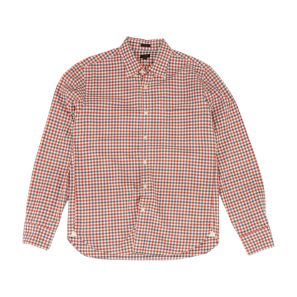 Red Check Long Sleeve Button Down