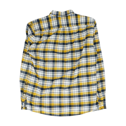 Yellow Plaid Flannel Button Down
