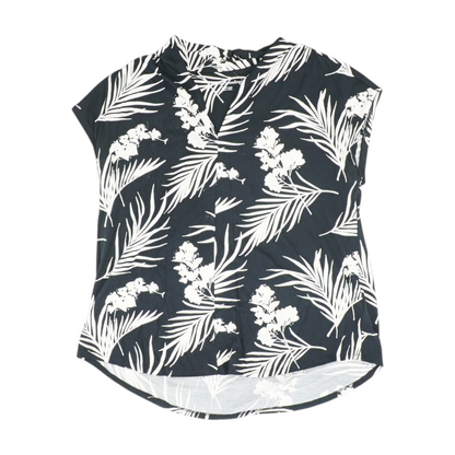 Black Petite Floral Blouse