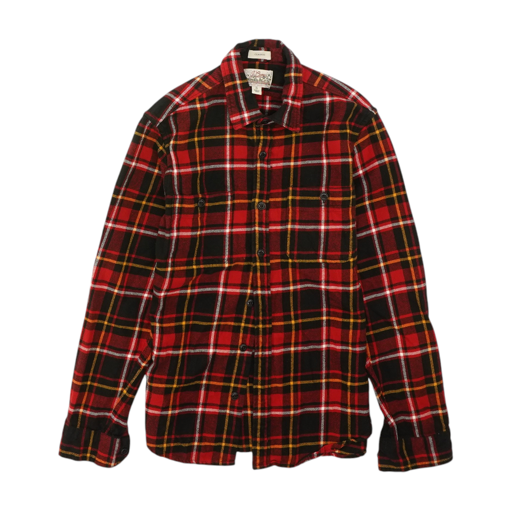 Red Plaid Flannel Button Down