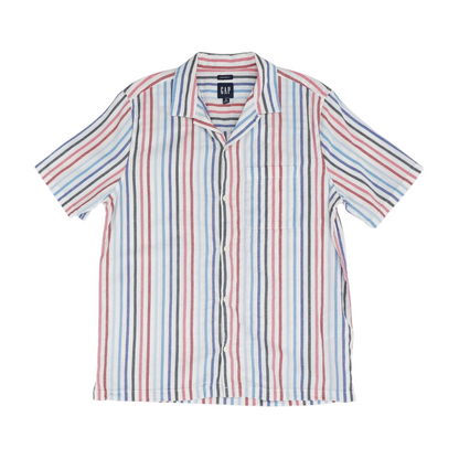 Multi Striped Short Sleeve Button Down