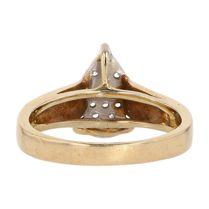 3/8 ctw 18K Two-Tone Gold Diamond Fashion Ring