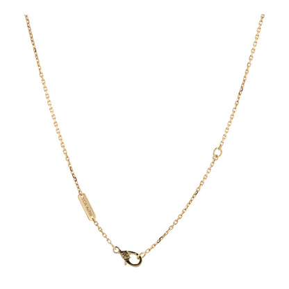 18K Yellow Gold Onyx Pendant Necklace