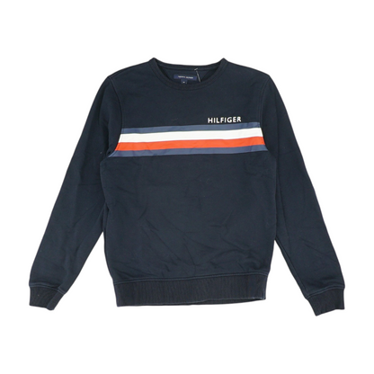 Navy Color Block Sweatshirt Pullover