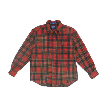 Red Plaid Flannel Button Down