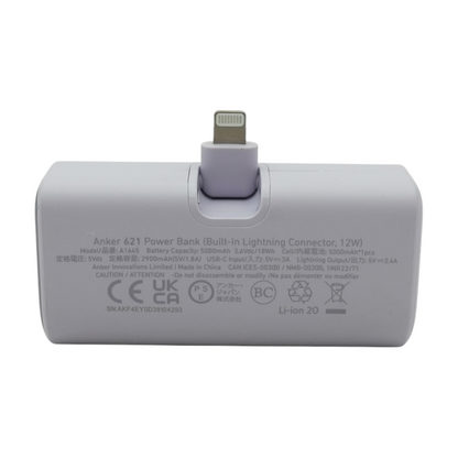 621 12W Power Bank With Built-in Lightning Connector