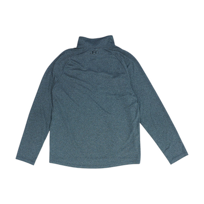 Gray Solid 1/4 Zip Pullover