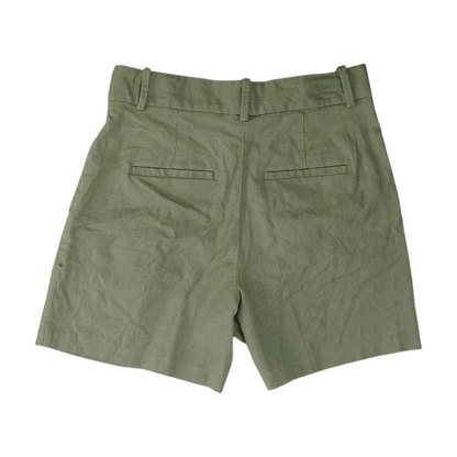 Green Solid Chino Shorts