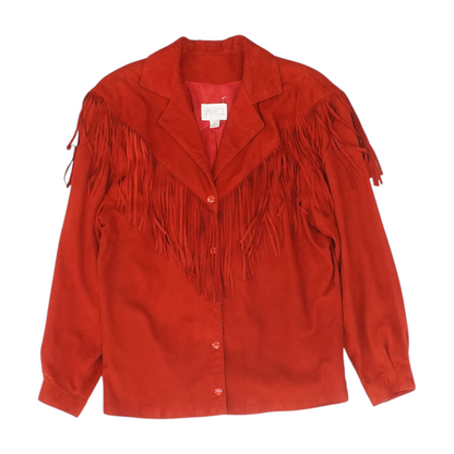 Vintage Red Fringe Jacket