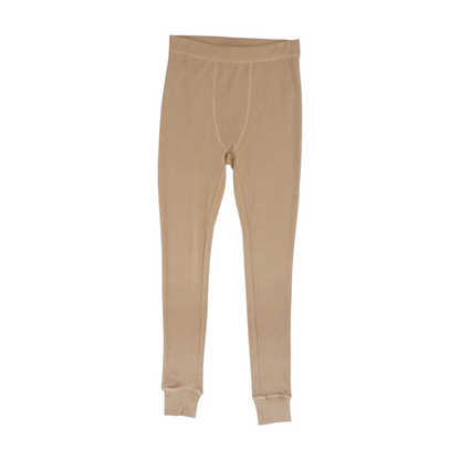 Tan Solid Pajama Bottom