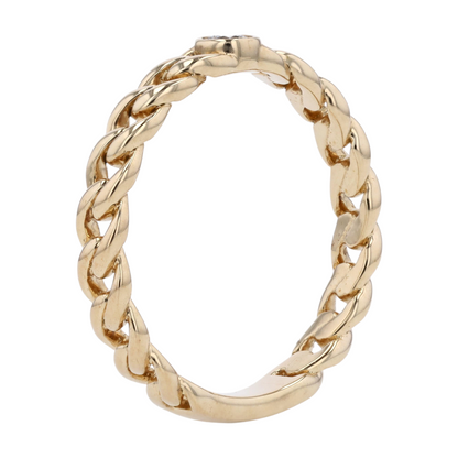 1/10 ctw 14K Yellow Gold Diamond Band Ring