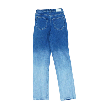 Blue Ombre Straight Jeans
