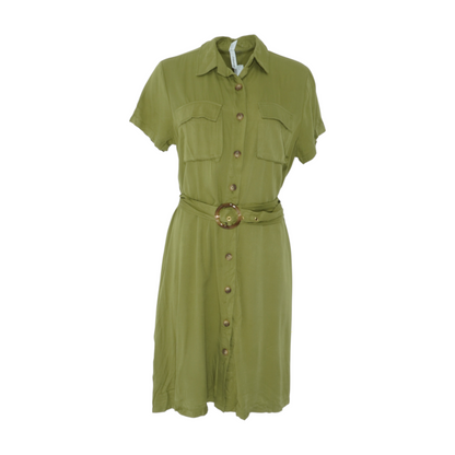 Green Petite Midi Dress