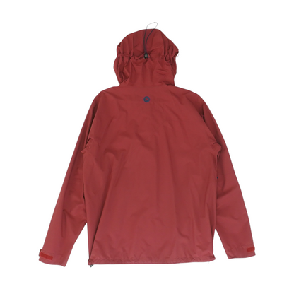 Maroon Solid Rain Jacket