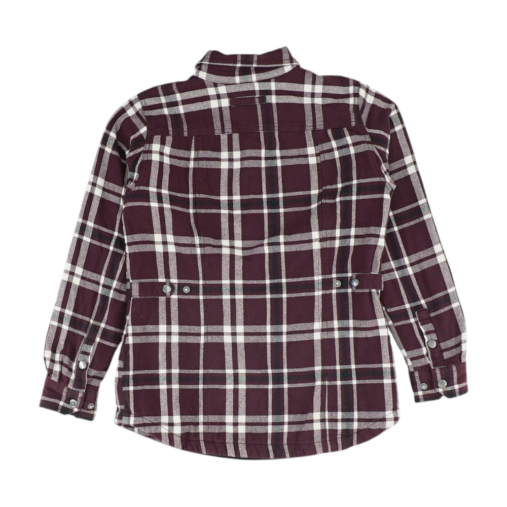 Burgundy Plaid Jacket