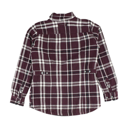 Burgundy Plaid Jacket