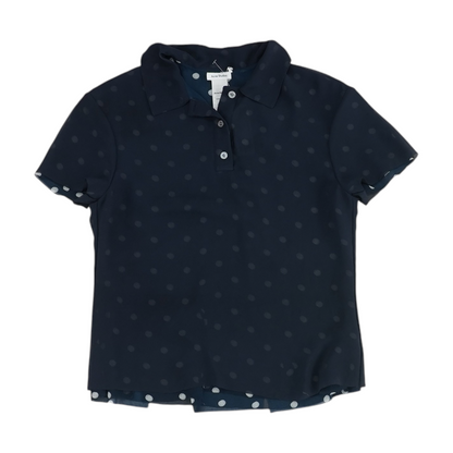 Navy Polka Dot Blouse