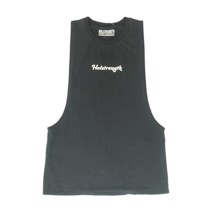 Black Solid Active Tank