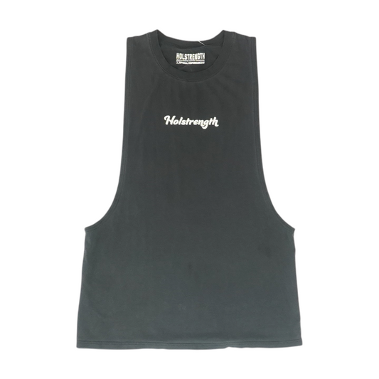 Black Solid Active Tank