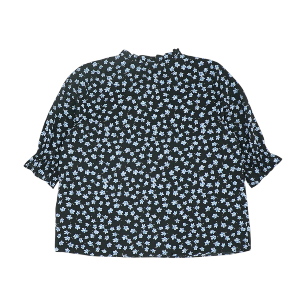 Black Floral Blouse