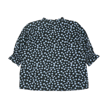 Black Floral Blouse