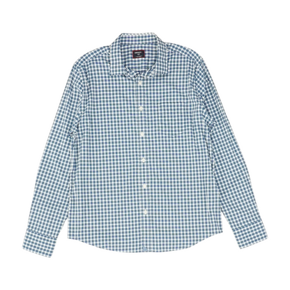 Blue Check Long Sleeve Button Down