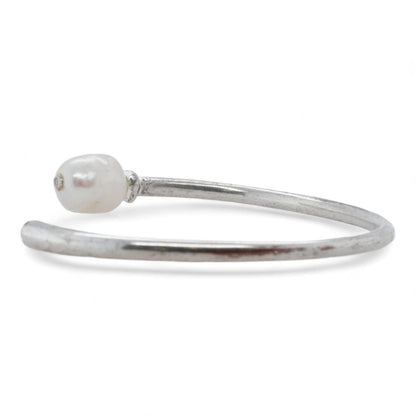 Silver Tone Amlya Cuff Bracelet