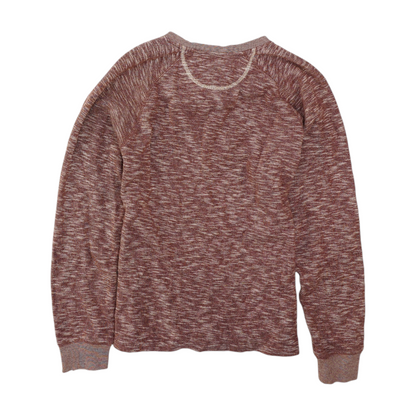 Red Print Henley T-Shirt