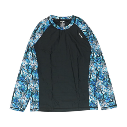 Black Tropical Swim Top