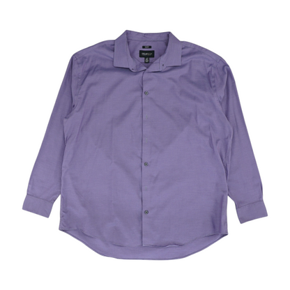 Purple Tall Solid Long Sleeve Button Down