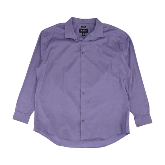 Purple Tall Solid Long Sleeve Button Down