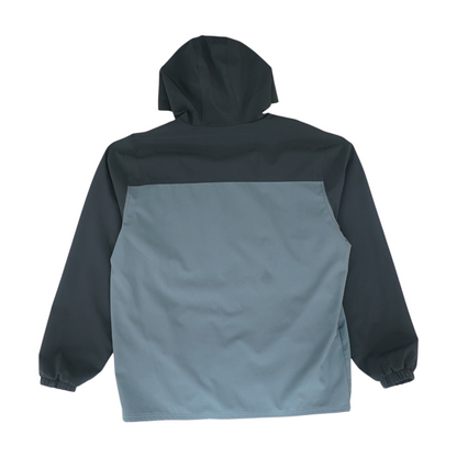 Gray Color Block Rain Jacket