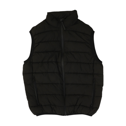 Black Solid Active Vest