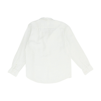 Ivory Solid Long Sleeve Button Down