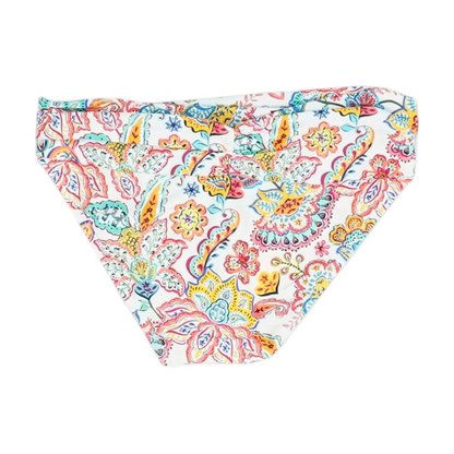 White Abstract Swim Bottom
