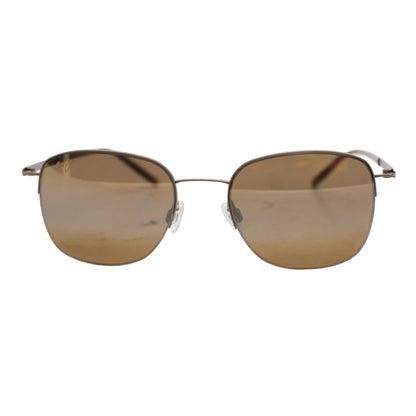 Brown Crater Rim Round Sunglasses