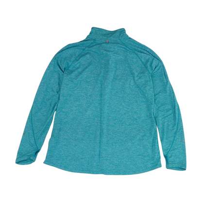 Blue Solid 1/4 Zip Pullover