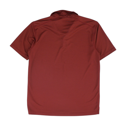 Red Striped Short Sleeve Polo