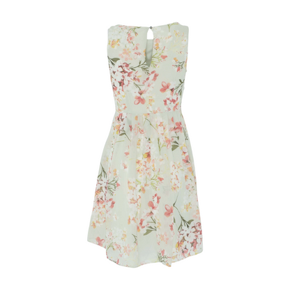 Green Floral Mini Dress