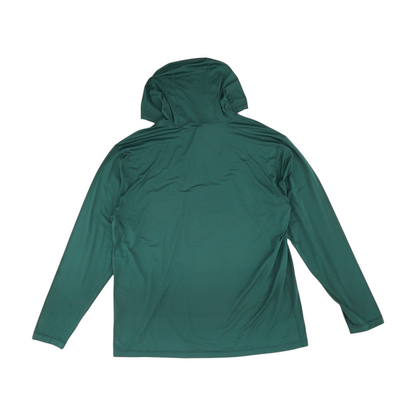 Green Solid Hoodie Pullover