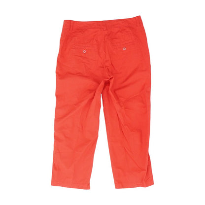 Red Solid Chino Pants