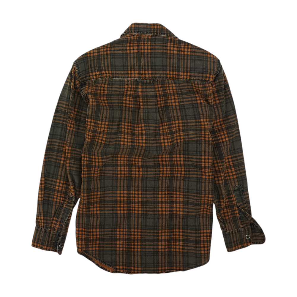 Harley Davidson Gray Plaid Long Sleeve Button Down – Image 2