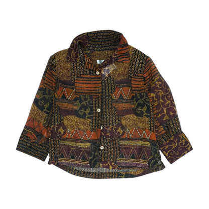 Multi Petite Graphic Button Down