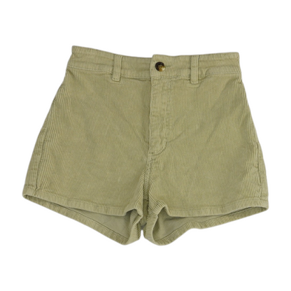 Green Solid Chino Shorts