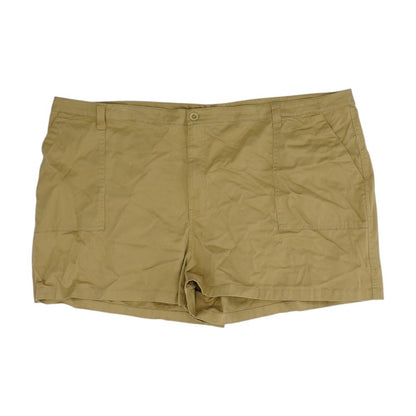 Khaki Plus Solid Chino Shorts