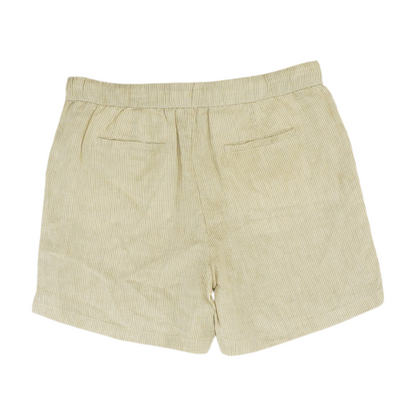 Beige Striped Active Shorts