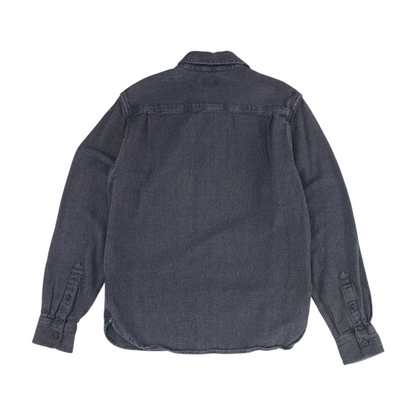 Navy Solid Long Sleeve Button Down
