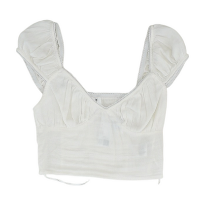 Ivory Cropped Blouse